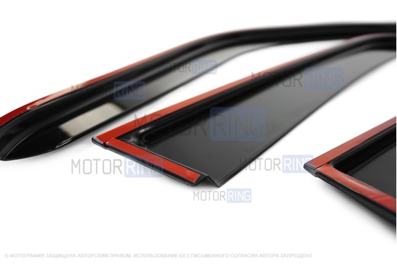 Дефлекторы Voron Glass серии Samurai гибкие для Шевроле Нива