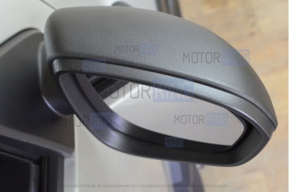 Накладки на зеркала без козырька КАРТ для Renault Duster 2