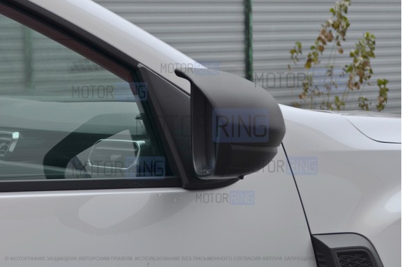 Накладки на зеркала c козырьком КАРТ для Renault Duster 2 с 2021 года