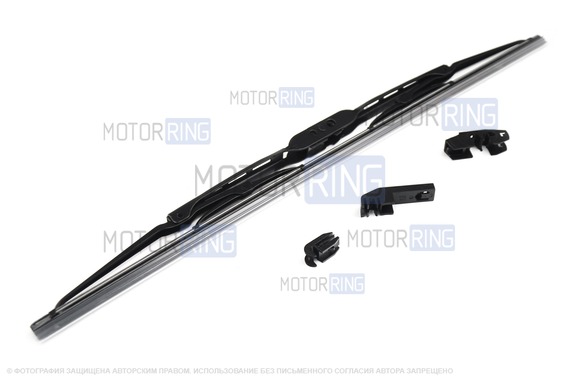Каркасная щетка стеклоочистителя всесезонная Goodyear FRAME 19"/48 см (3 адаптера)