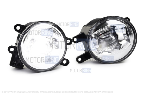 Диодные ПТФ TheBestPartner 3 линзы 6000к для Лада Гранта FL, Веста, Веста NG, Икс Рей, Ларгус FL, Нива Урбан, Искра, Рено