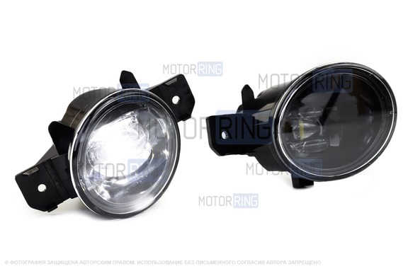 Диодные ПТФ TheBestPartner 3 линзы 6000к для Nissan X-Trail, Almera, Teana, Primera, Qashqai