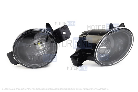 Диодные ПТФ TheBestPartner 3 линзы 6000к для Nissan X-Trail, Almera, Teana, Primera, Qashqai