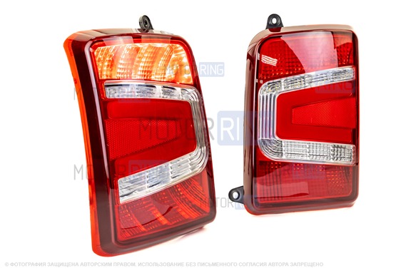 LED задние фонари красные Тюн-Авто с бегающим (динамическим) повторителем для Лада 4х4 (Нива) 21213, 21214, 2131