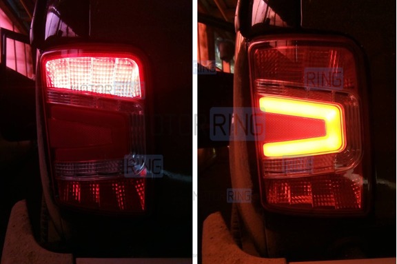 LED задние фонари красные Тюн-Авто с бегающим (динамическим) повторителем для Лада 4х4 (Нива) 21213, 21214, 2131