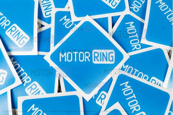 Фирменная наклейка MotoRRing на прозрачной подложке