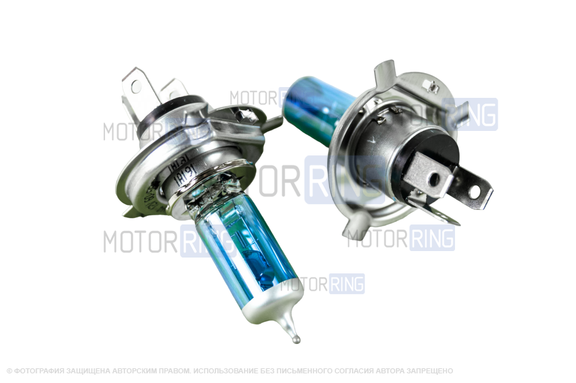 Галогеновые лампы MTF Light Vanadium с цоколем H4 12V 60/55W 5000K для ВАЗ 2101-2107, 2108-21099, 2113-2115, Лада 4х4, Нива Легенд, Гранта, Ларгус