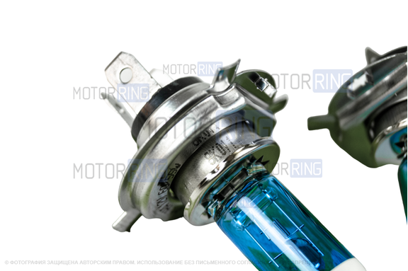Галогеновые лампы MTF Light Titanium с цоколем H4 12V 55W 4400K для ВАЗ 2101-2107, 2108-21099, 2113-2115, Лада 4х4, Нива Легенд, Гранта, Ларгус