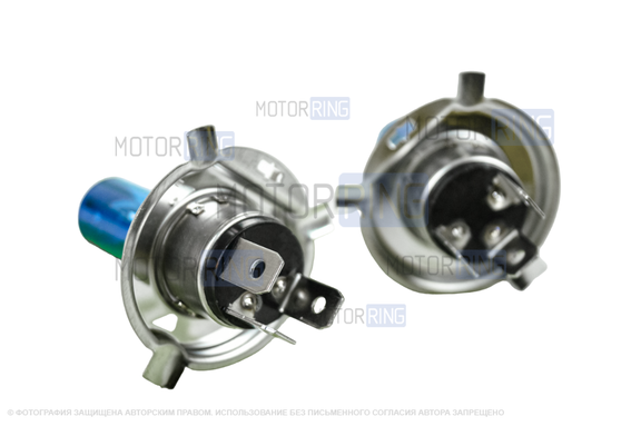 Галогеновые лампы MTF Light Titanium с цоколем H4 12V 55W 4400K для ВАЗ 2101-2107, 2108-21099, 2113-2115, Лада 4х4, Нива Легенд, Гранта, Ларгус