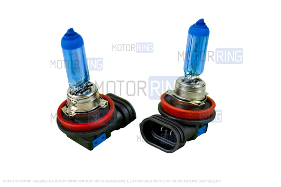 Галогеновые лампы MTF Light Palladium с цоколем H11 12V 55W 5500K для Лада 4х4, Нива Легенд, Гранта, Гранта FL, Ларгус, Датсун, Веста, Икс Рей, Калина, Калина 2, Приора, Шевроле/Лада Нива