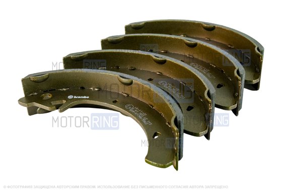 Задние тормозные колодки BREMBO для ВАЗ 2108-21099, 2110-2112, 2113-2115, Лада Калина, Калина 2, Приора, Гранта, Гранта FL, Датсун без АБС