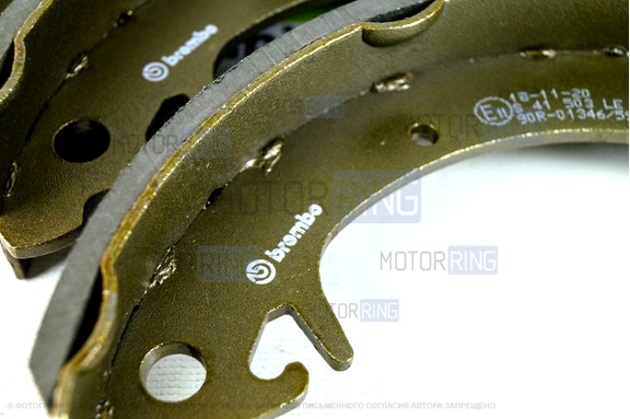 Задние тормозные колодки BREMBO для ВАЗ 2108-21099, 2110-2112, 2113-2115, Лада Калина, Калина 2, Приора, Гранта, Гранта FL, Датсун без АБС