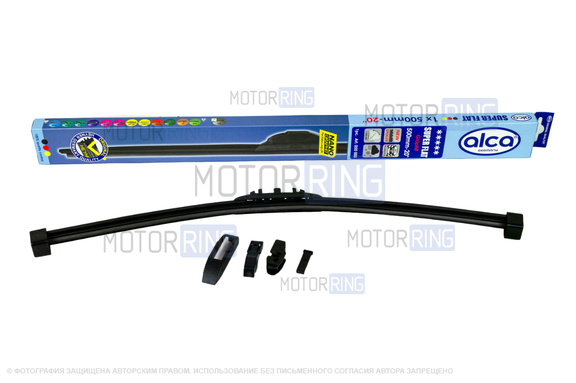 Щетка стеклоочистителя бескаркасная Alca Super Flat 20 дюймов (50см)
