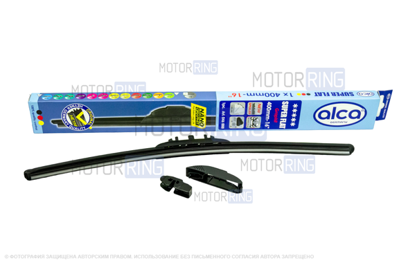 Щетка стеклоочистителя бескаркасная Alca Super Flat 16 дюймов (40см)