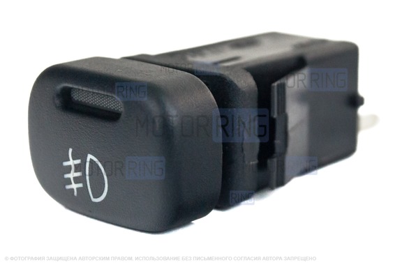 Пересвеченная кнопка включения передних противотуманных фар с индикацией для ВАЗ 2113-2115, Лада Калина, Нива Тревел, Шевроле Нива