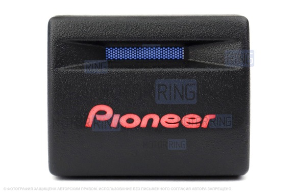 Пересвеченная кнопка Pioneer с индикацией для Лада Приора, Калина 2, Гранта, Гранта FL, Нива Легенд