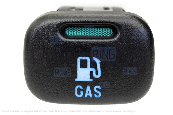 Пересвеченная кнопка GAS с индикацией для ВАЗ 2113-2115, Лада Калина, Нива Тревел, Шевроле Нива