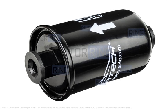 Топливный фильтр FORTECH FF-008 на гайках для инжекторных ВАЗ 2104, 2105, 2107, 2108-21099, 2110-2112, 2113-2115, Лада 4х4, Нива Легенд