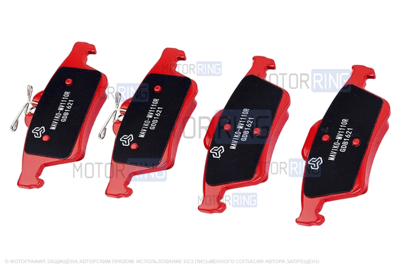 Задние тормозные колодки МАВИКО под дисковые тормоза для Ford Focus, C-Max, Mazda 3, 5