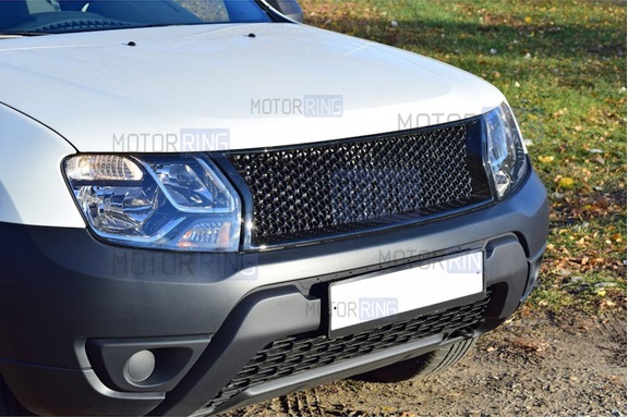 Решетка радиатора PT Group без шильдика для Renault Duster 2012-2020 г.в.