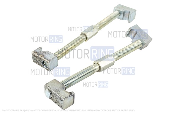 Стяжка пружин Инструмент Сервис с одинарным захватом L-245мм под рожковый ключ 17мм