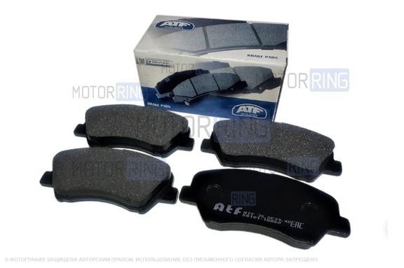 Тормозные колодки передние ATF для Hyundai Solaris с 2010 г.в., KIA Rio с 2011 г.в.