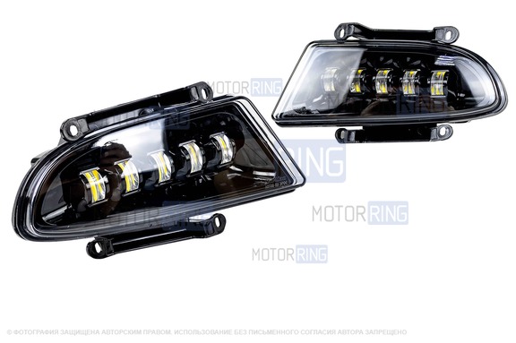Диодные ПТФ Sal-Man 65W 7200lux 6000К для Hyundai Accent 1999-2012 г.в.