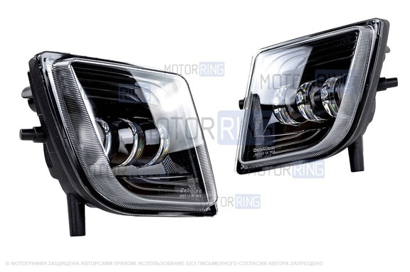 Диодные ПТФ Sal-Man 65W 8600lux 6000К для Мазда 6 2007-2013 г.в.