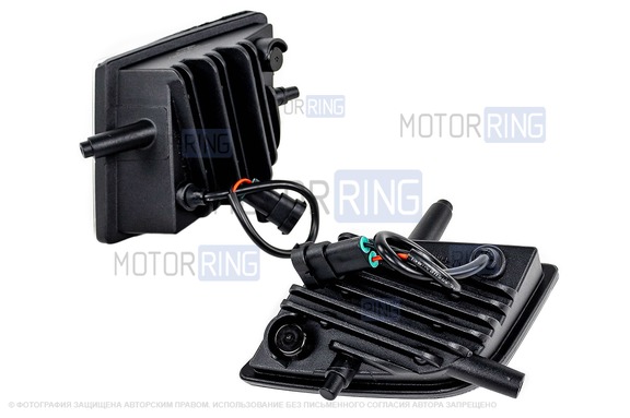 Диодные двухцветные ПТФ Sal-Man 65W 8600lux (бело-синий 6000К и желтый 3000К) для Мазда 6 2007-2013 г.в.