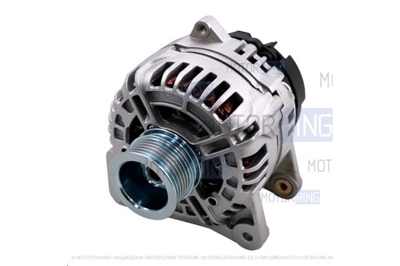 Генератор MegaAmper 110А под двигатели K4M, K4J для Лада Ларгус, Renault Logan, Duster