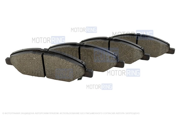 Тормозные передние колодки BREMBO под китайские суппорта для Лада Веста NG, Ларгус FL с 2023 г.в., Искра, Нива Тревел с 2026 г.в.