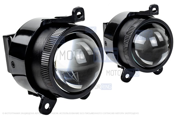 Диодные ПТФ Sal-Man 80W 16000lux с защитой от перегрева для Лада Приора, Шевроле Нива с 2009 г.в., Лада Нива 2123, ГАЗ Газель