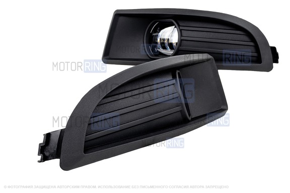 Диодные ПТФ Sal-Man 50W 8600lux 6000К для Skoda Octavia 2008-2013 г.в.