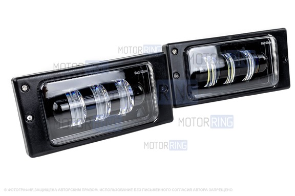 Диодные ПТФ Sal-Man 65W 8600lux для ВАЗ 2110-2112, 2113-2115, Шевроле Нива до рестайлинга 2009 года