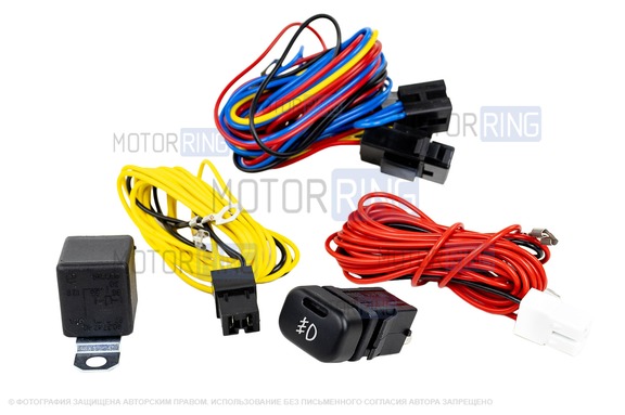 Комплект подключения противотуманных фар ML Auto Light Technology с ПТФ AL для ВАЗ 2113-2115