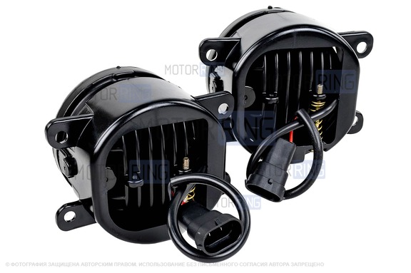 Комплект подключения ПТФ Sal-Man 65W под бампер Убран для Лада Нива 4х4 с 2019 г.в., Нива Легенд