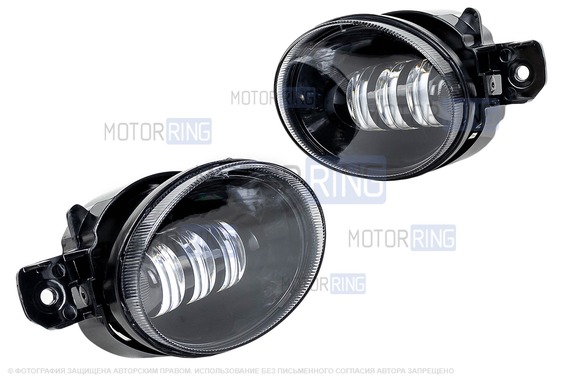 Диодные ПТФ Sal-Man 50W 4600lux для Nissan X-Trail, Almera, Teana, Primera, Qashqai