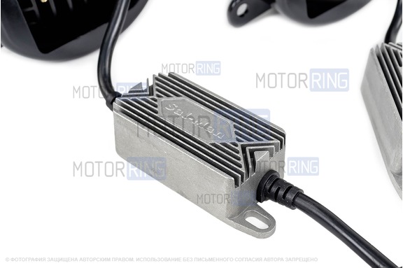 Диодные ПТФ Sal-Man 60W 5800lux 5 полос для Лада Гранта FL, Веста, Веста NG, Икс Рей, Ларгус FL, Нива Урбан, Искра, Рено