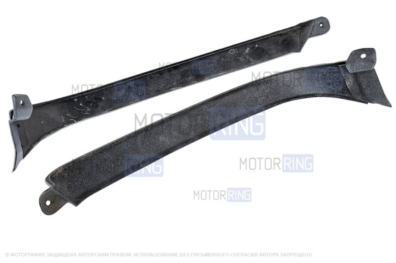 Накладки (реснички) фар нижние старого образца для Шевроле Нива 2123 до 2009 г.в.