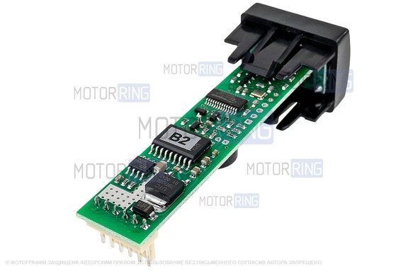 Бортовой компьютер ШТАТ Х1-L с зеленой подсветкой вместо заглушки кнопки для Лада 4х4, Нива Легенд