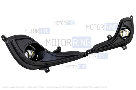 Диодные ПТФ Sal-Man 50W 8600lux 6000К для Hyundai Solaris 2010-2014 г.в.