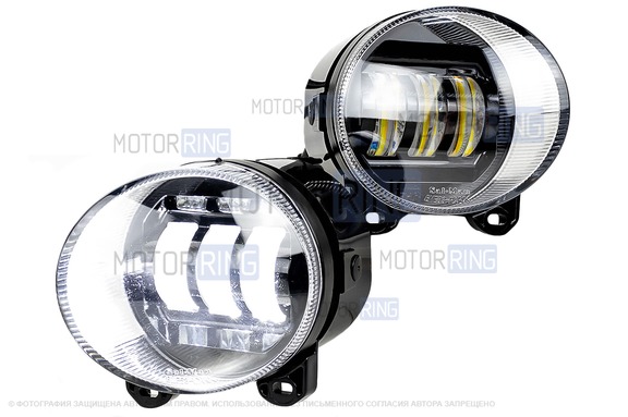 Диодные ПТФ sal-man 50W 8600lux 6000К для БМВ X5 2000-2007 г.в.
