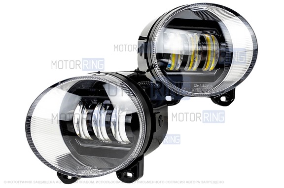 Диодные ПТФ sal-man 50W 8600lux 6000К для БМВ X5 2000-2007 г.в.