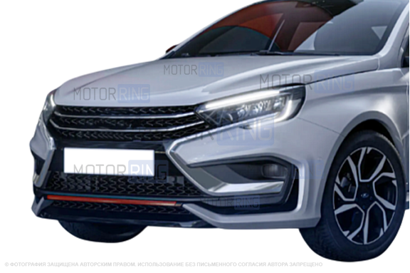 Передний бампер SportLine для Лада Веста NG
