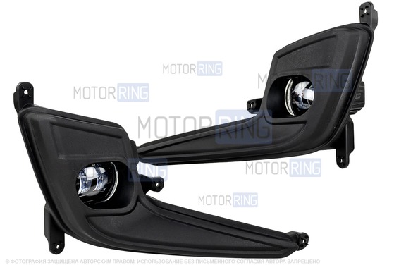 Диодные ПТФ Sal-Man 50W 8600lux 6000К для KIA Rio 3 2011-2015 г.в.