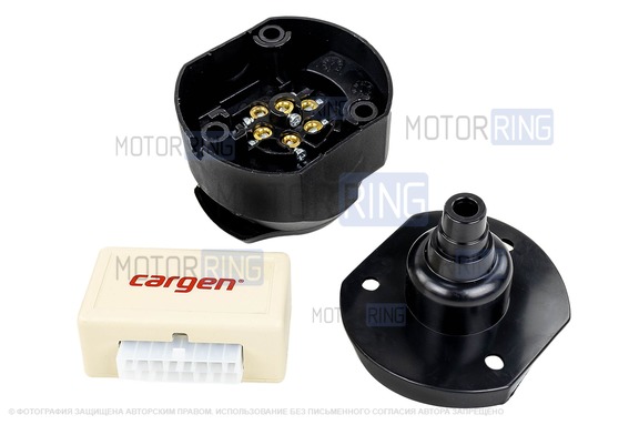Установочный комплект фаркопа Cargen 7 PIN универсальный с блоком согласования