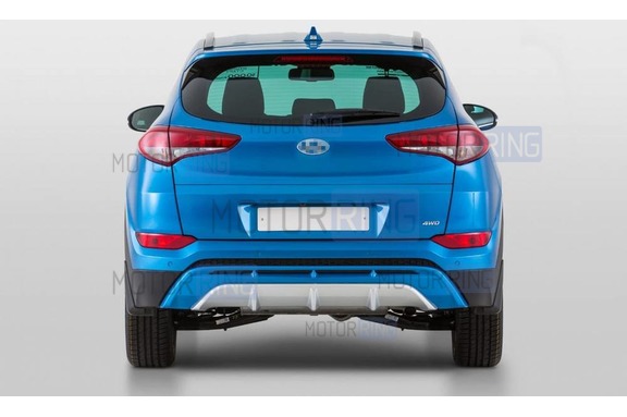 Накладка на задний бампер ЮролТюнинг для Hyundai Tucson