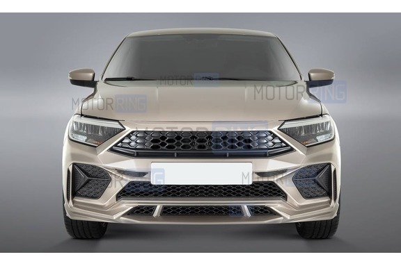 Передний бампер ЮролТюнинг для Volkswagen Polo