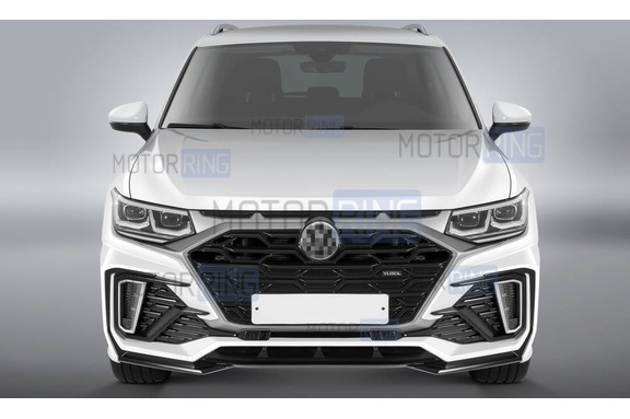 Передний бампер ЮролТюнинг для Volkswagen Tiguan с 2020 г.в.