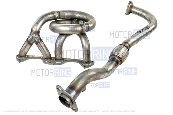 Паук 4-2-1 Stinger Auto Субару Саунд (звук) с гофрой для 8 кл Лада 4х4 (Нива)